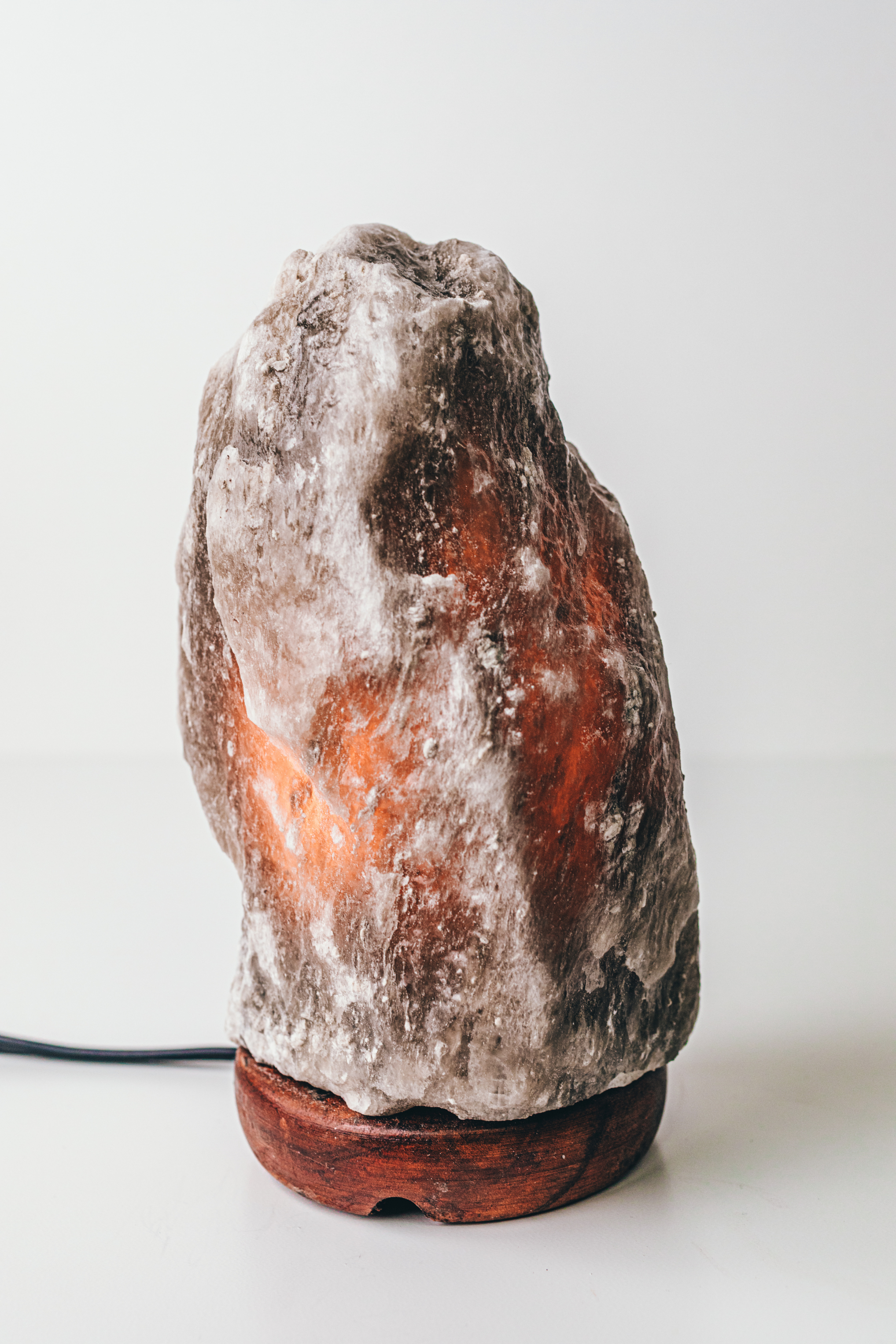 Natural Gray Himalayan Salt Lamp
